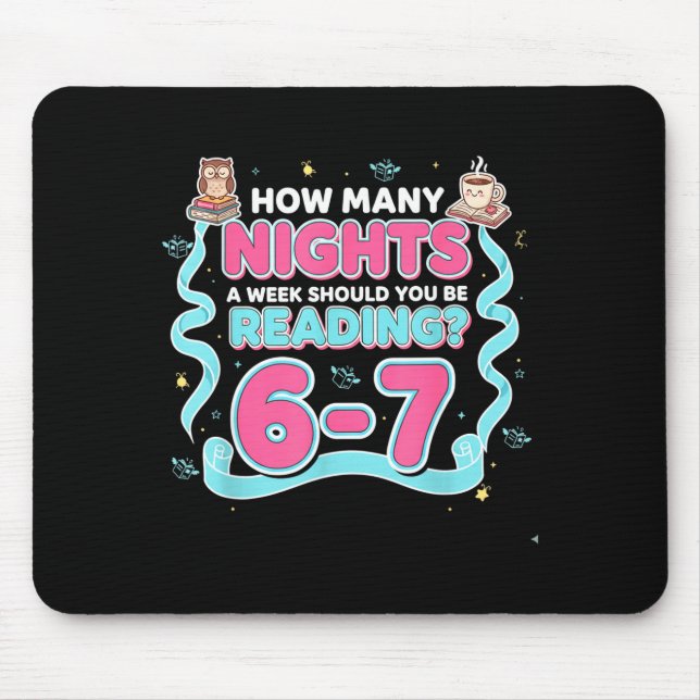 Mousepad Reading 67 Meme Englieacher Funny 67 Book Lover Hu (Frente)