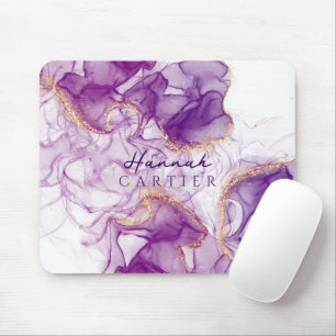Mousepad Real Ametist GoldGlitter Aquecível