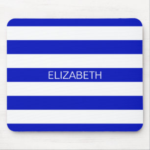 Mousepad Real Blue White Horiz Nome da faixa Monograma