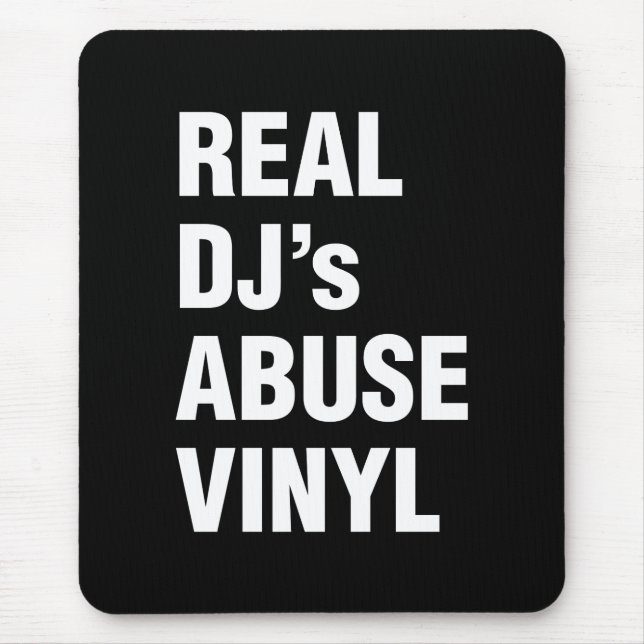 Mousepad REAL DJ's ABUSE VINYL (Frente)