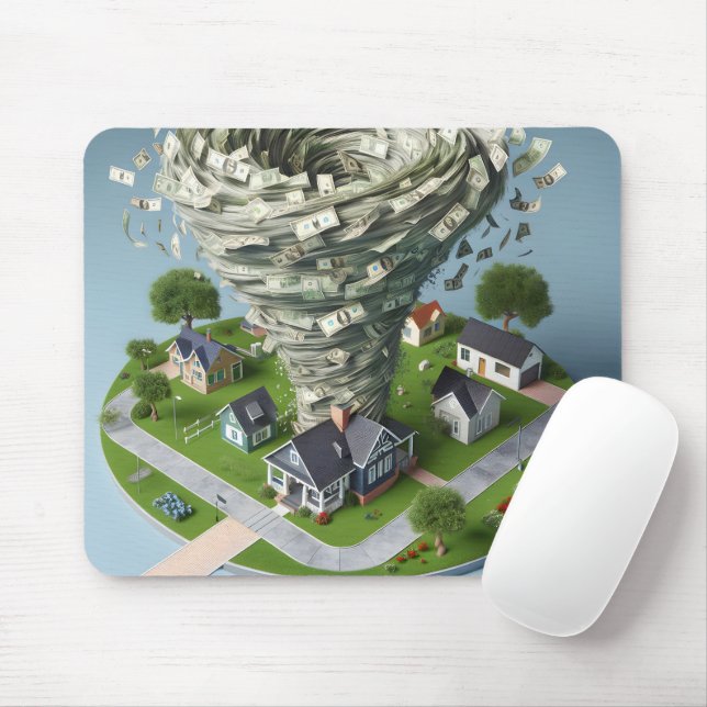 Mousepad Real Estate Money Tornado (Com mouse)