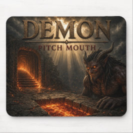 Mousepad Realismo Sombrio Boca de Afinação Demônio
