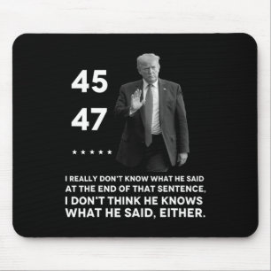 Mousepad Realmente não sei o que ele disse no final