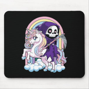 Mousepad Reaper Ridi Gótico Cute Halloween Grim Reaper Kawa