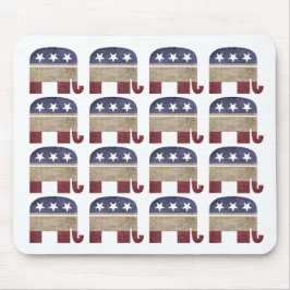 Mousepad Rebanho do GOP republicano dos elefantes