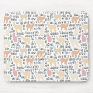 Mousepad Rebanho do teste padrão das alpacas