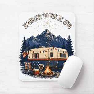 Mousepad Reboque de Camping 4 de Julho Montanhas