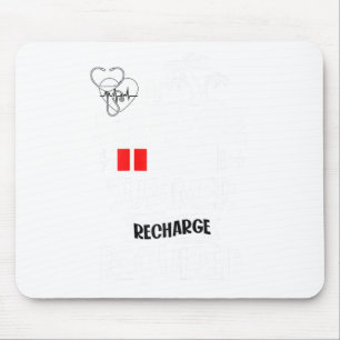 Mousepad Recarga de Verão Requerida Enfermeira Ensino Engra