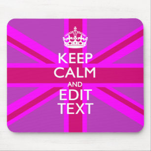 Mousepad Receba seu texto tranquilo sobre a tomada Fuchsia