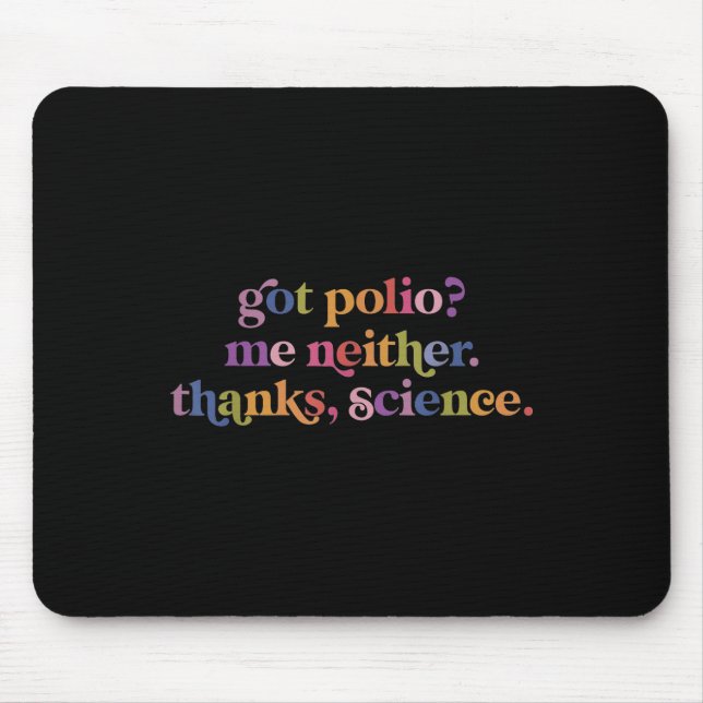 Mousepad Recebi Poli Nem Obrigado Science (Frente)