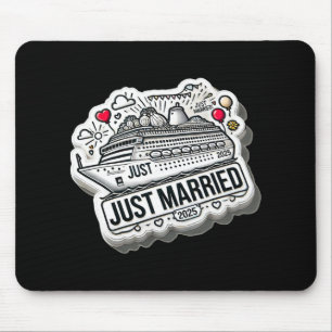 Mousepad Recem casados 2025 Anéis de Casamento Corresponden