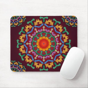 Mousepad reciclar de setas quic modernas azulejo de mandala