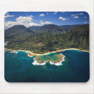 Mousepad Recife dos túneis na ilha havaiana de Kauai