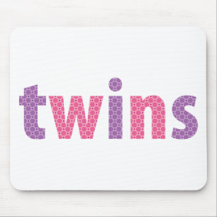 Mousepad RECOLHA DE GÊMEOS - raparigas {violet + rosa}