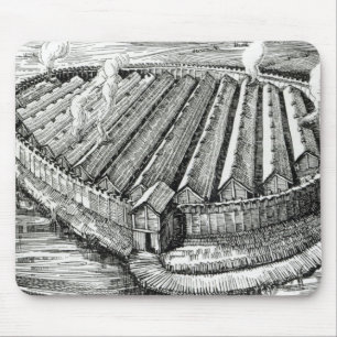 Mousepad Reconstrução de uma vila da idade do ferro em
