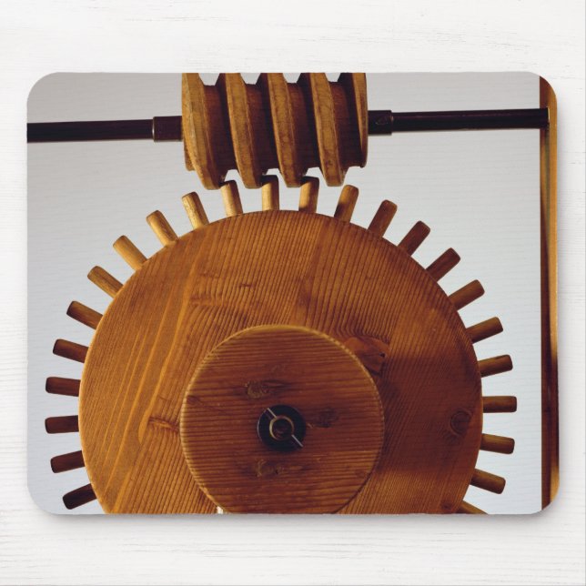 Mousepad Reconstrução modelo do design de da Vinci (Frente)