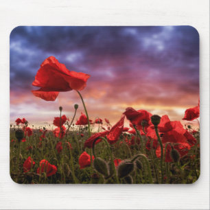 Mousepad Recordando o campo de   das papoilas