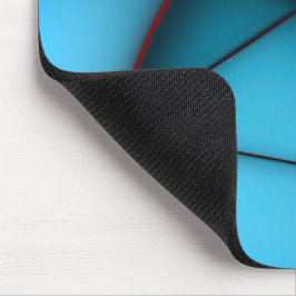 Mousepad Recortes azuis erguidos sem forma com fenda vermel