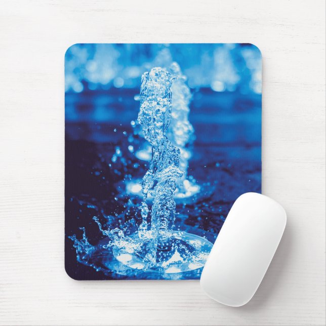Mousepad Recurso Clear Blue Water em movimento (Com mouse)