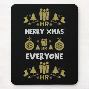 Mousepad Recursos Humanos Papais noeis Feios Presentes Xmas