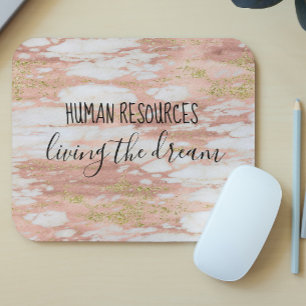 Mousepad Recursos Humanos Vivos do Escritório de Sonhos Tr