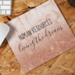 Mousepad Recursos Humanos Vivos do Escritório de Sonhos Tra<br><div class="desc">Este design não contém glitter ou sequências reais. Pode ser personalizado na área fornecida pela alteração da foto e/ou do texto. Ou pode ser personalizado clicando em Personalizar este Modelo e, em seguida, escolhendo o clique para personalizar mais a opção e excluir ou alterar a cor do plano de fundo,...</div>