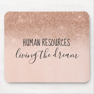 Mousepad Recursos Humanos Vivos do Escritório de Sonhos Tra