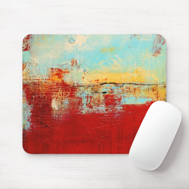 Mousepad Red Alaskan Abstrato (Com mouse)