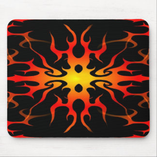 Mousepad Red and Yellow Hot Rod Flames
