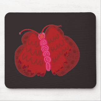 Mousepad Red Angel Butterfly