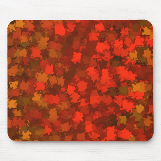 Mousepad Red Autumn Leaves Camo (Frente)