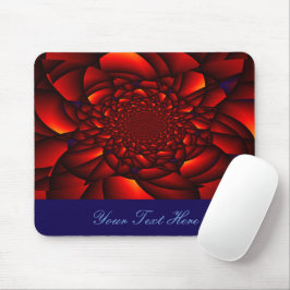 Mousepad Red Black Blue Petal