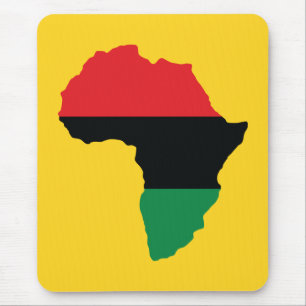 Mousepad Red, Black & Green Africa Flag