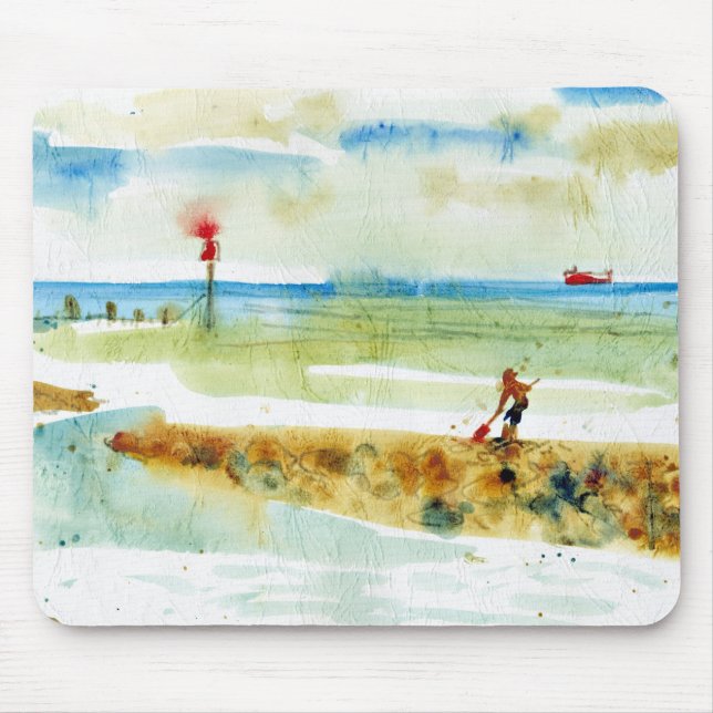 Mousepad Red Boat em Mundesley, Norfolk (Frente)