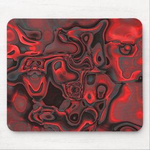 Mousepad Red Dominant Gemstone Patterno