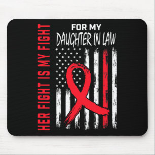 Mousepad Red Ela Luta Filha Em Lei Doença Cardíaca Nós Fla