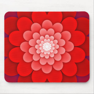Mousepad Red Floral Mandala-58566