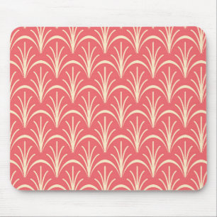 Mousepad Red Floral Pattern by storeman