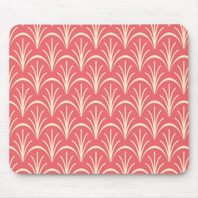 Mousepad Red Floral Pattern by storeman (Frente)