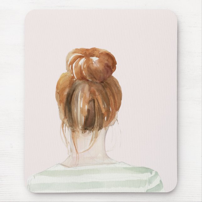 Mousepad Red Hair Top Knot (Frente)