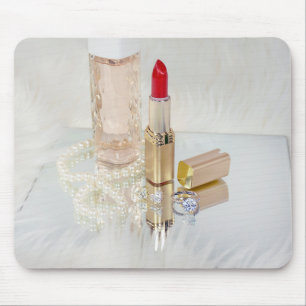 Mousepad Red Lipstick e Joalharia