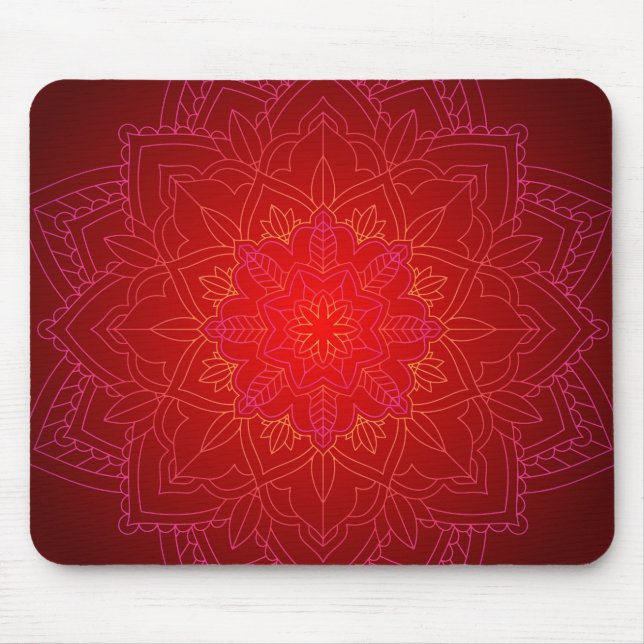 Mousepad Red Mandala (Frente)