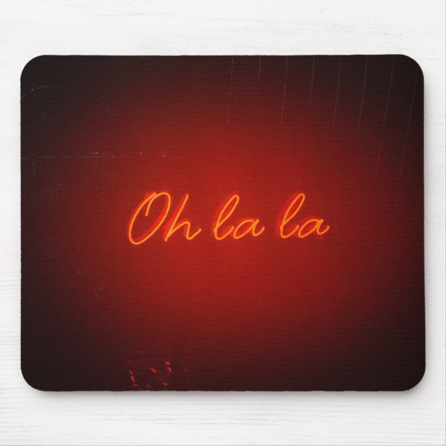 Mousepad Red Oh La Light (Frente)