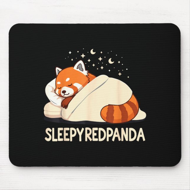 Mousepad Red Panda Sleep Pajamas  (Frente)