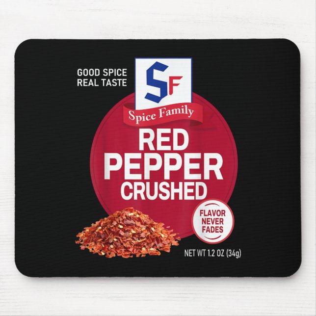 Mousepad Red Pepper Crushed Sce Group Family Matching Hallo (Frente)