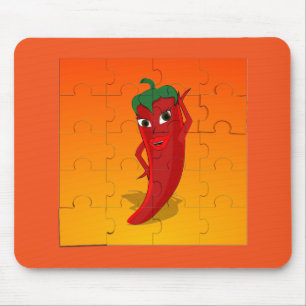 Mousepad Red Pepper Diva Jigsee Quebra-cabeça