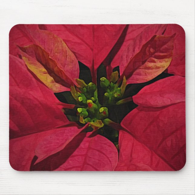 Mousepad Red Poinsettia (Frente)