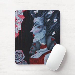 Mousepad Red Queen Of Hearts Alice Wonderland Fantasy Art