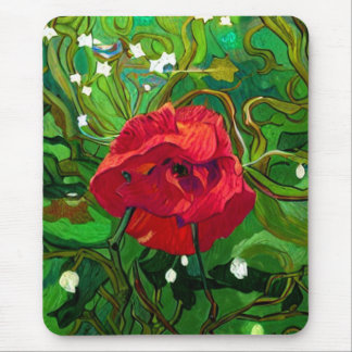 MOUSEPAD RED ROSE