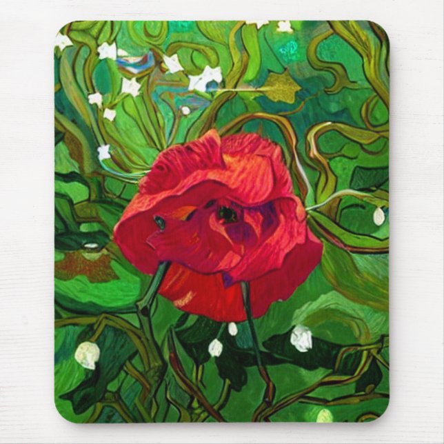 MOUSEPAD RED ROSE  (Frente)